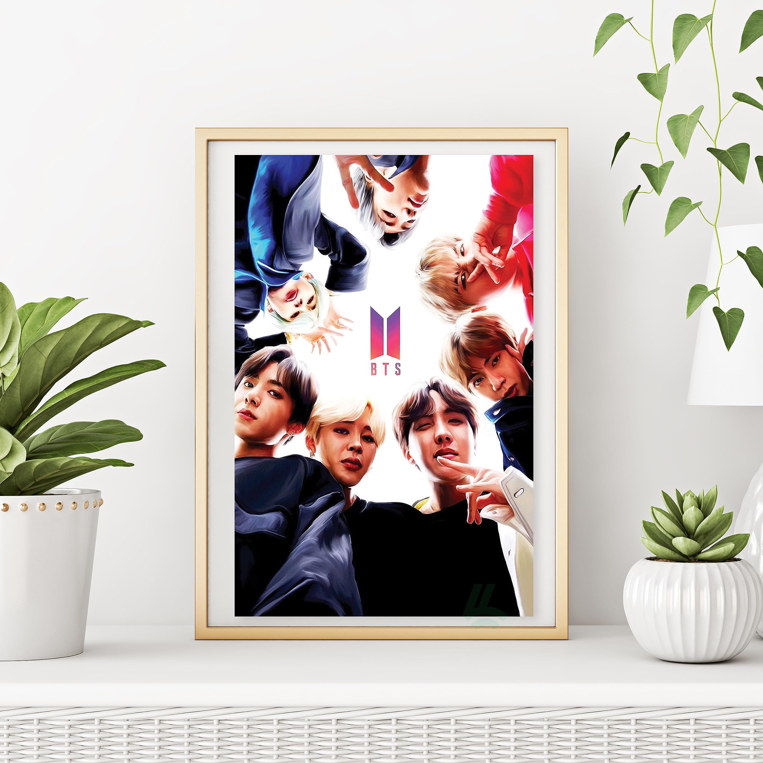 BTS Kpop Poster, 11x17 Korean Music Art, Featuring J-Hope, Jin